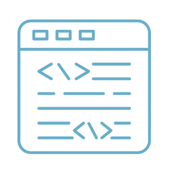 website development and design process icon